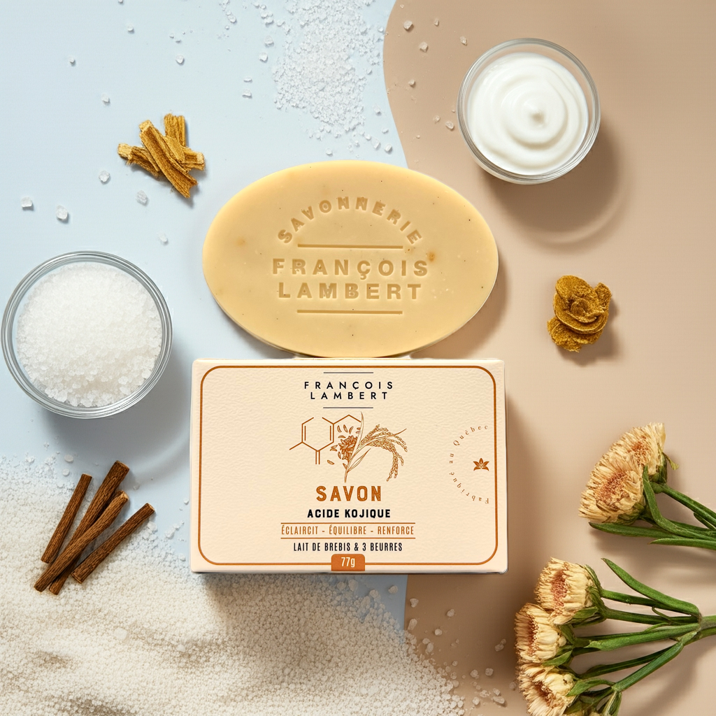 Natural Whitening Soap with Sheep's Milk - Kojic Acid, Licorice &amp; Dead Sea Salt