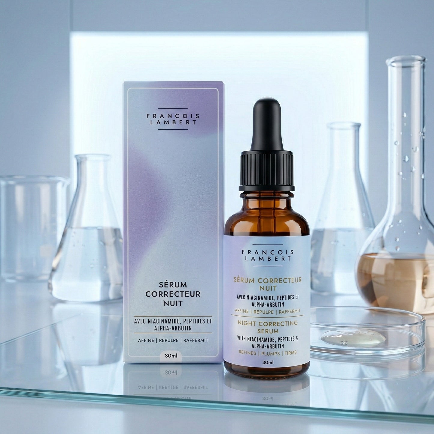 Sérum Nuit au Rétinol, Niacinamide et Peptides – Correcteur de peau