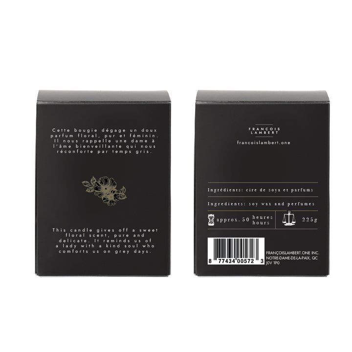 No.35 Blanche-Neige - Bougie de soya aux petites fleurs blanches des champs