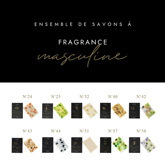 Ensemble de savons à fragrance masculine (10)