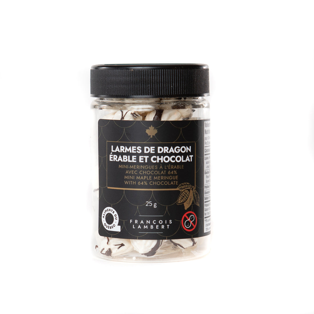 Larmes de dragon (mini-meringues) - Érable &amp; chocolat