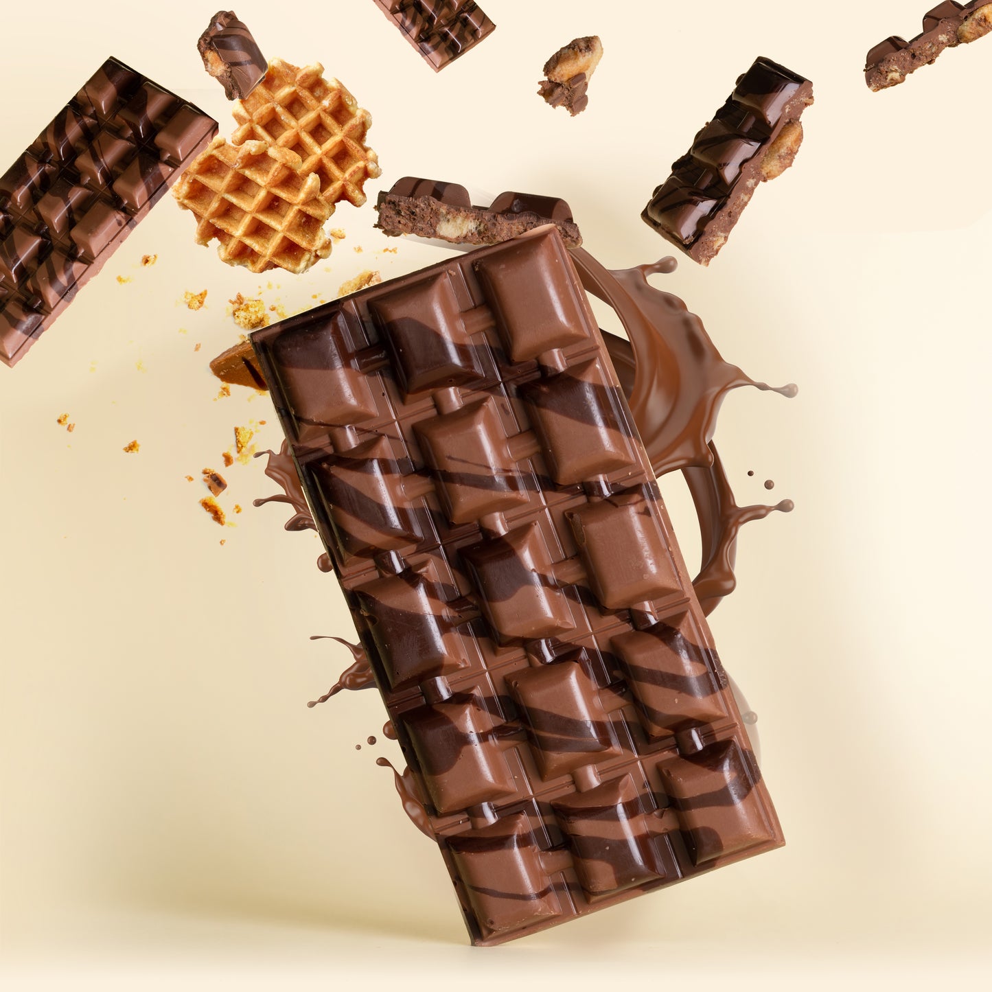Milk chocolate bar - Maple waffle