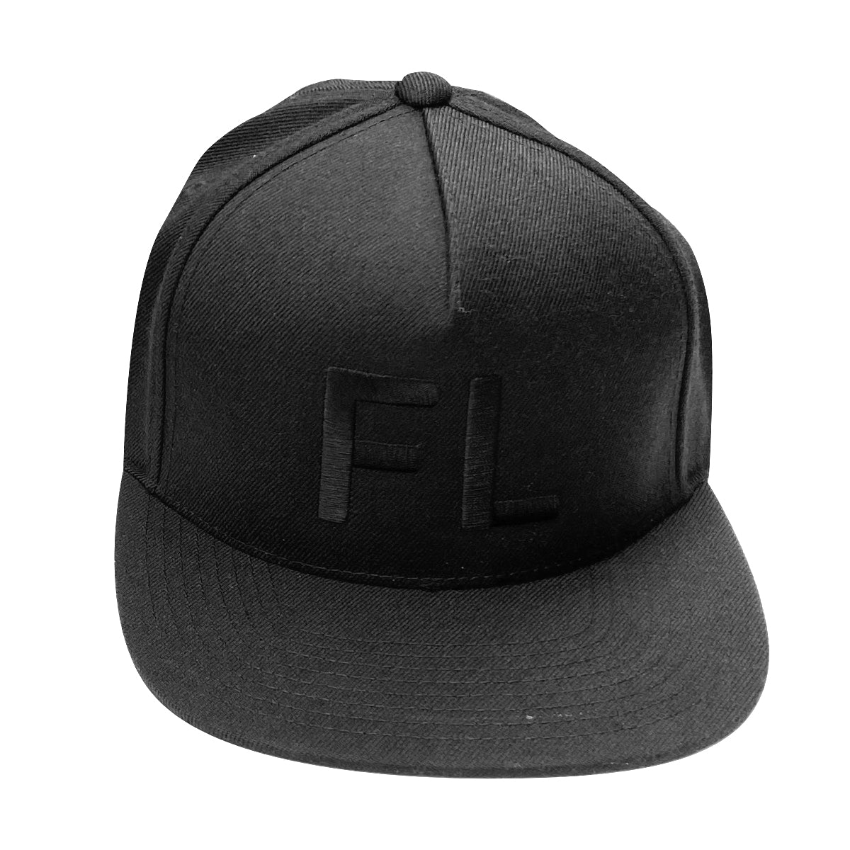 Black embroidered FL cap
