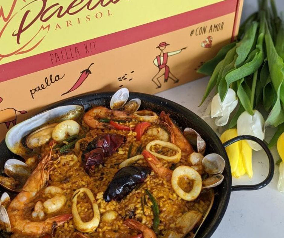 Paella set for 4 to 8 people - Chicken broth