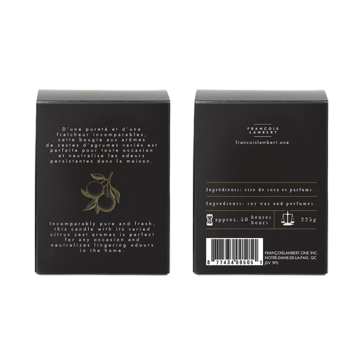 No.13 Zestes en folie - Bougie de soya aux agrumes